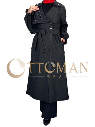 Orhan Store İnci Detaylı Kap Siyah OTW1435