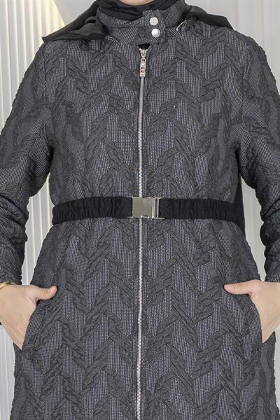 Orhan Store Jakar Dokulu Uzun Kap Antrasit OTW1621