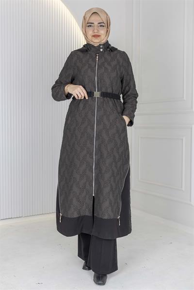 Orhan Store Jakar Dokulu Uzun Kap Kahve OTW1621