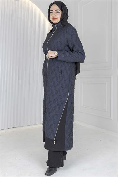 Orhan Store Jakar Dokulu Uzun Kap Lacivert OTW1621