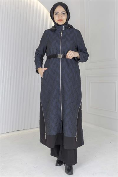 Orhan Store Jakar Dokulu Uzun Kap Lacivert OTW1621