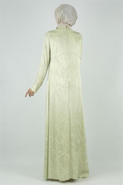 Orhan Store Jakar Kumaş Elbise Mint OTW1558