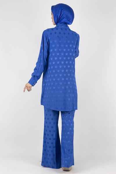 Orhan Store Jakar Pantolonlu Takım Saks OTW2152