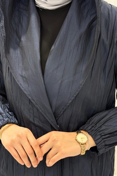 Orhan Store Kapüşonlu Kap Lacivert OTW1129