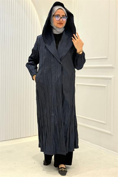 Orhan Store Kapüşonlu Kap Lacivert OTW1129