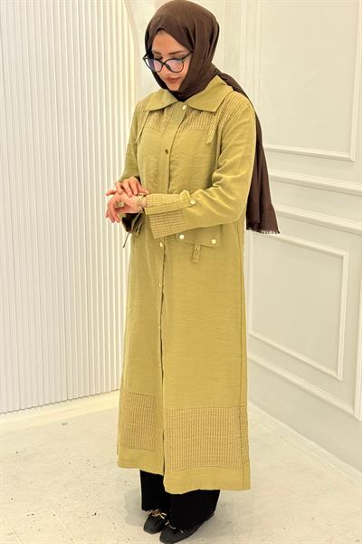 Orhan Store Keten Tesettür Kap Olive OTW1666