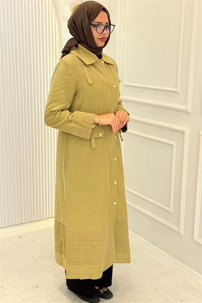 Orhan Store Keten Tesettür Kap Olive OTW1666