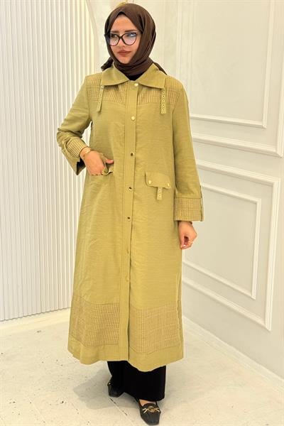 Orhan Store Keten Tesettür Kap Olive OTW1666