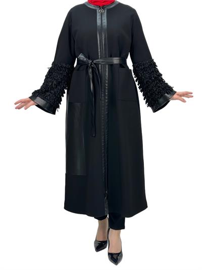 Orhan Store Kolları Püsküllü Kap Siyah OTW1398