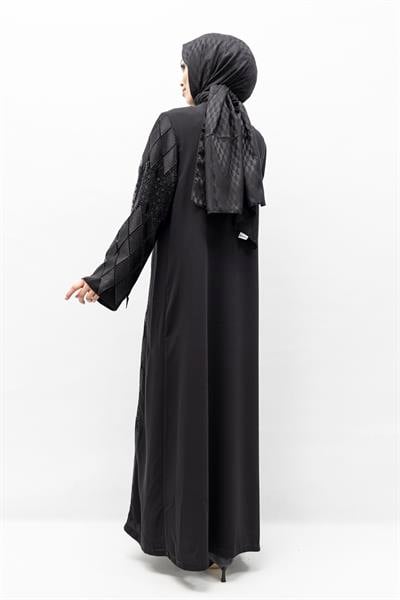 Orhan Store Küpürlü Ferace Siyah OTW1172