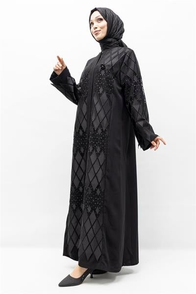 Orhan Store Küpürlü Ferace Siyah OTW1172