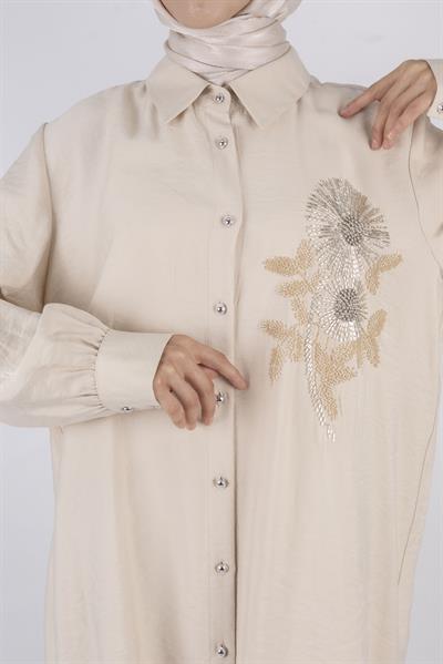 Orhan Store Pantolonlu Takım Bej OTW2496