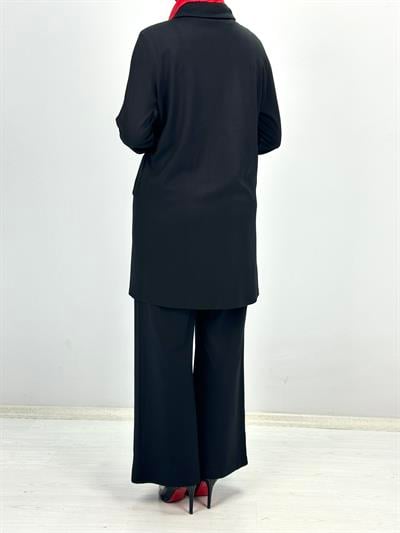 Orhan Store Pantolonlu Takım Siyah OTW2248