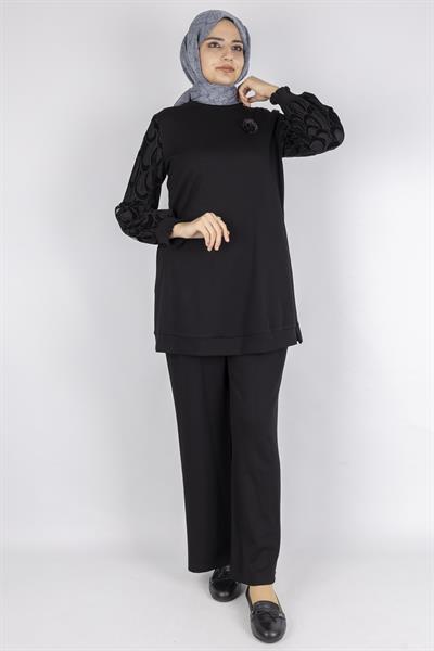 Orhan Store Pantolonlu Takım Siyah OTW2205