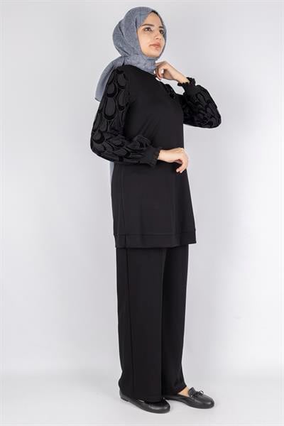 Orhan Store Pantolonlu Takım Siyah OTW2205