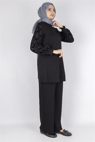 Orhan Store Pantolonlu Takım Siyah OTW2205