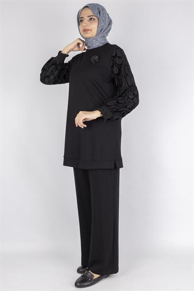 Orhan Store Pantolonlu Takım Siyah OTW2205
