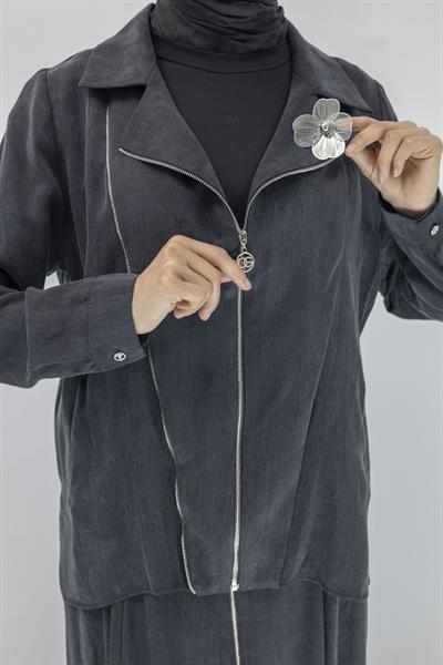 Orhan Store Qupra Etekli Takım Siyah OTW2360