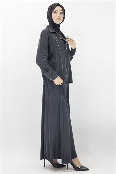 Orhan Store Qupra Etekli Takım Siyah OTW2360