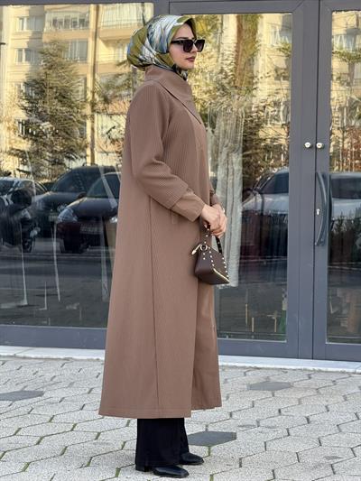 Orhan Store Şal Yaka Mevsimlik Uzun Kap Vizon OTW1584