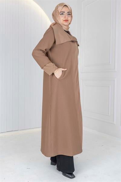 Orhan Store Şal Yaka Mevsimlik Uzun Kap Vizon OTW1584