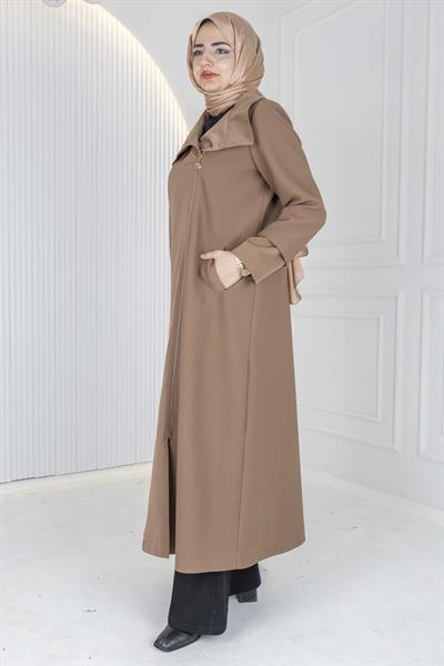 Orhan Store Şal Yaka Mevsimlik Uzun Kap Vizon OTW1584