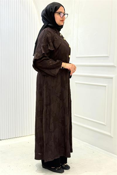 Orhan Store Viskon Jakar Tesettür Kap Kahve OTW1680