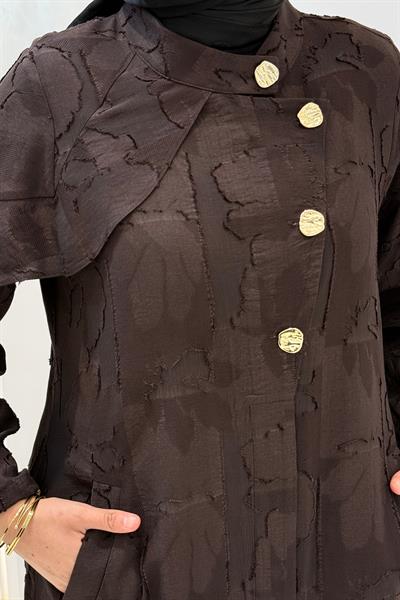 Orhan Store Viskon Jakar Tesettür Kap Kahve OTW1680