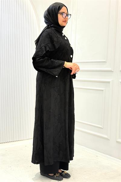 Orhan Store Viskon Jakar Tesettür Kap Siyah OTW1680