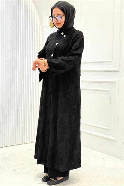 Orhan Store Viskon Jakar Tesettür Kap Siyah OTW1680