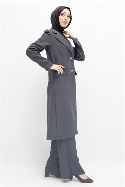 Ottoman Astarsız Blazer Takım Gri OTW2043