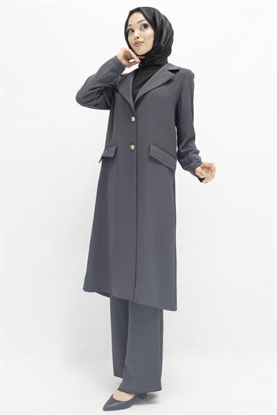 Ottoman Astarsız Blazer Takım Gri OTW2043