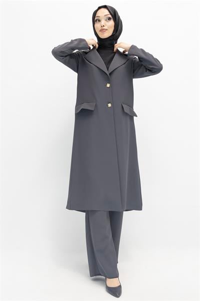 Ottoman Astarsız Blazer Takım Gri OTW2043