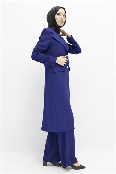 Ottoman Astarsız Blazer Takım Lacivert OTW2043