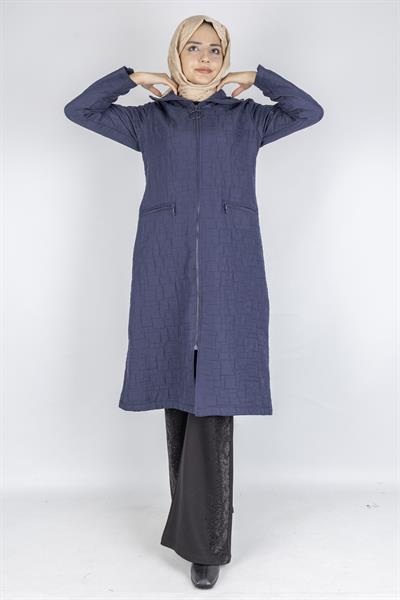 Ottoman Büyük Beden Kapitone Kap Lacivert OTW5178-1