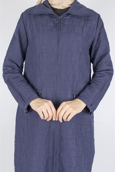 Ottoman Büyük Beden Kapitone Kap Lacivert OTW5178