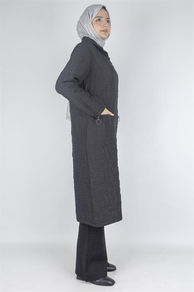 Ottoman Büyük Beden Kapitone Kap Siyah OTW5178