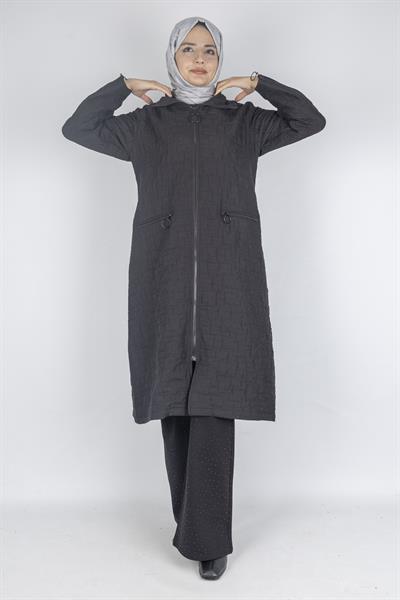 Ottoman Büyük Beden Kapitone Kap Siyah OTW5178