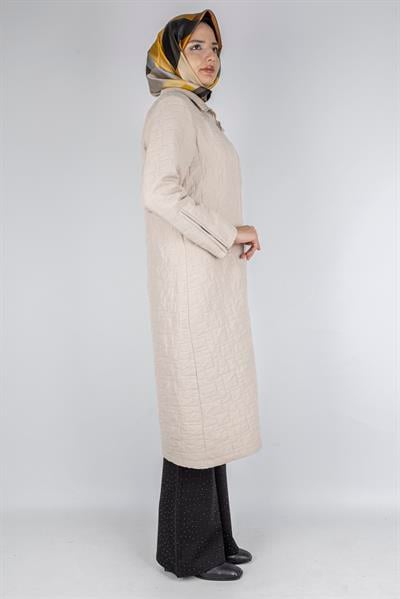 Ottoman Büyük Beden Kapitone Kap Taş OTW5178-1