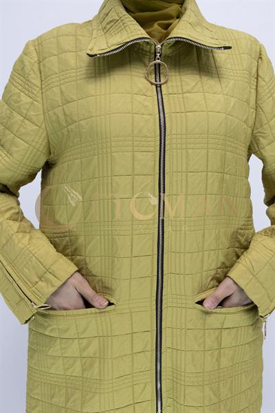 Ottoman Büyük Beden Kapitone Kap Yeşil OTW5178