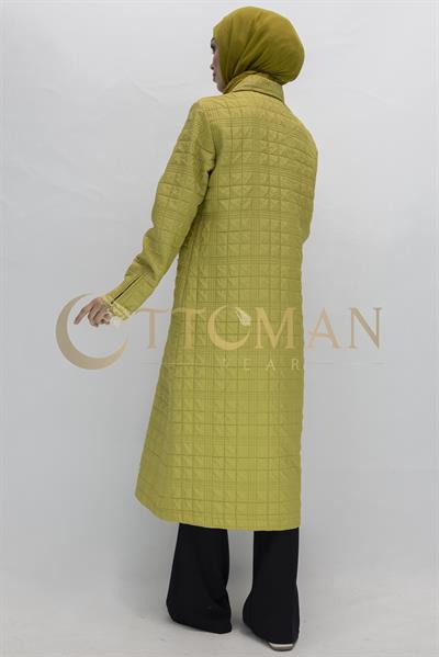 Ottoman Büyük Beden Kapitone Kap Yeşil OTW5178