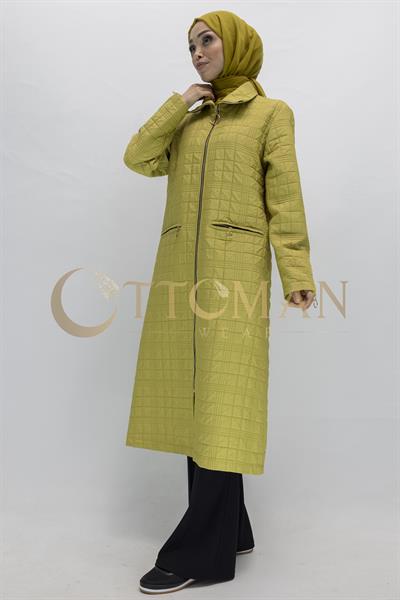 Ottoman Büyük Beden Kapitone Kap Yeşil OTW5178