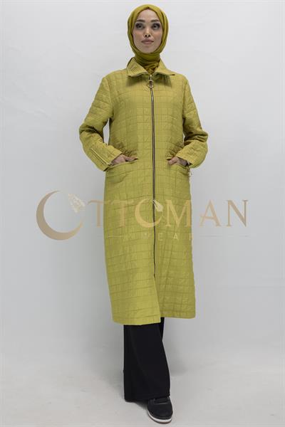 Ottoman Büyük Beden Kapitone Kap Yeşil OTW5178