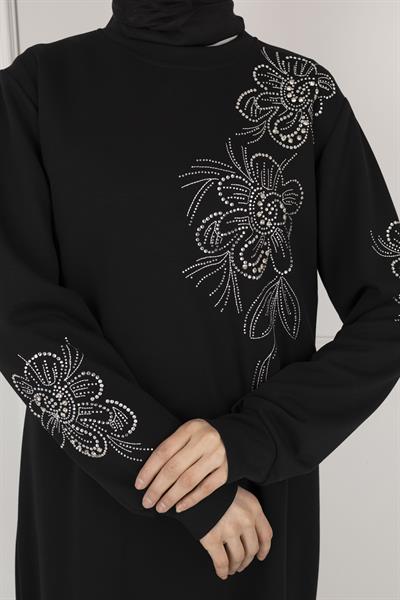 Ottoman Büyük Beden Tunik Siyah OTW2126