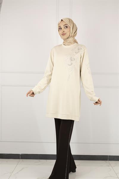 Ottoman Büyük Beden Tunik Taş OTW2126