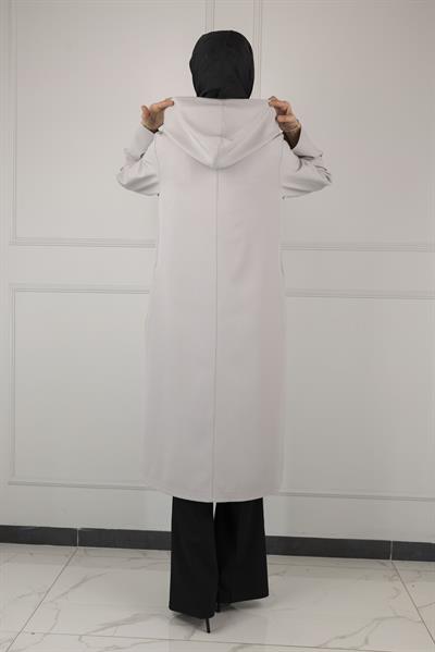 OTTOMAN Kapüşonlu Spor Kap Gri OTW5179