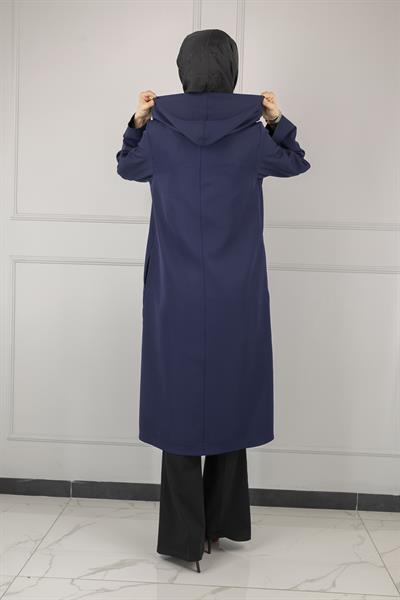 OTTOMAN Kapüşonlu Spor Kap Lacivert OTW5179