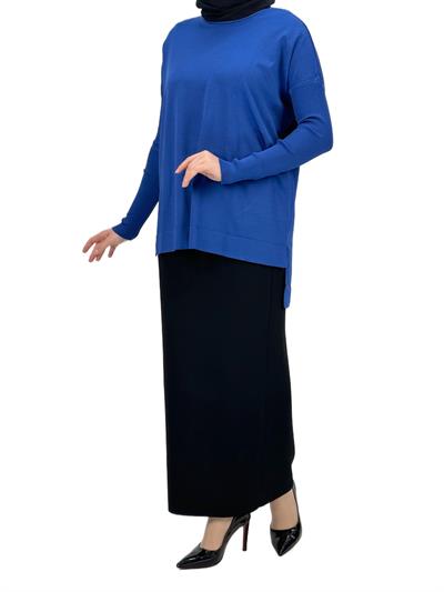OTW1929 Merserize Triko Bluz Saks