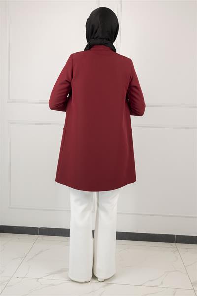 OTW5180 OTTOMAN ASTARSIZ BLAZER CEKET Bordo