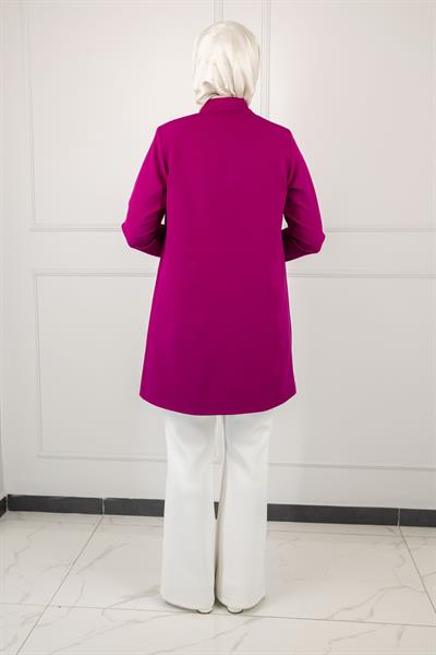 OTW5180 OTTOMAN ASTARSIZ BLAZER CEKET Fuşya